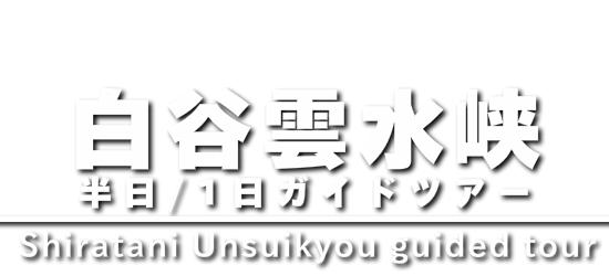 白谷雲水峡ガイドツアー
